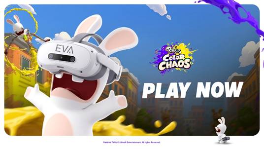 Rabbids: Color Chaos, noul joc VR în care părinții și copiii cuceresc arena cu vopsea colorată