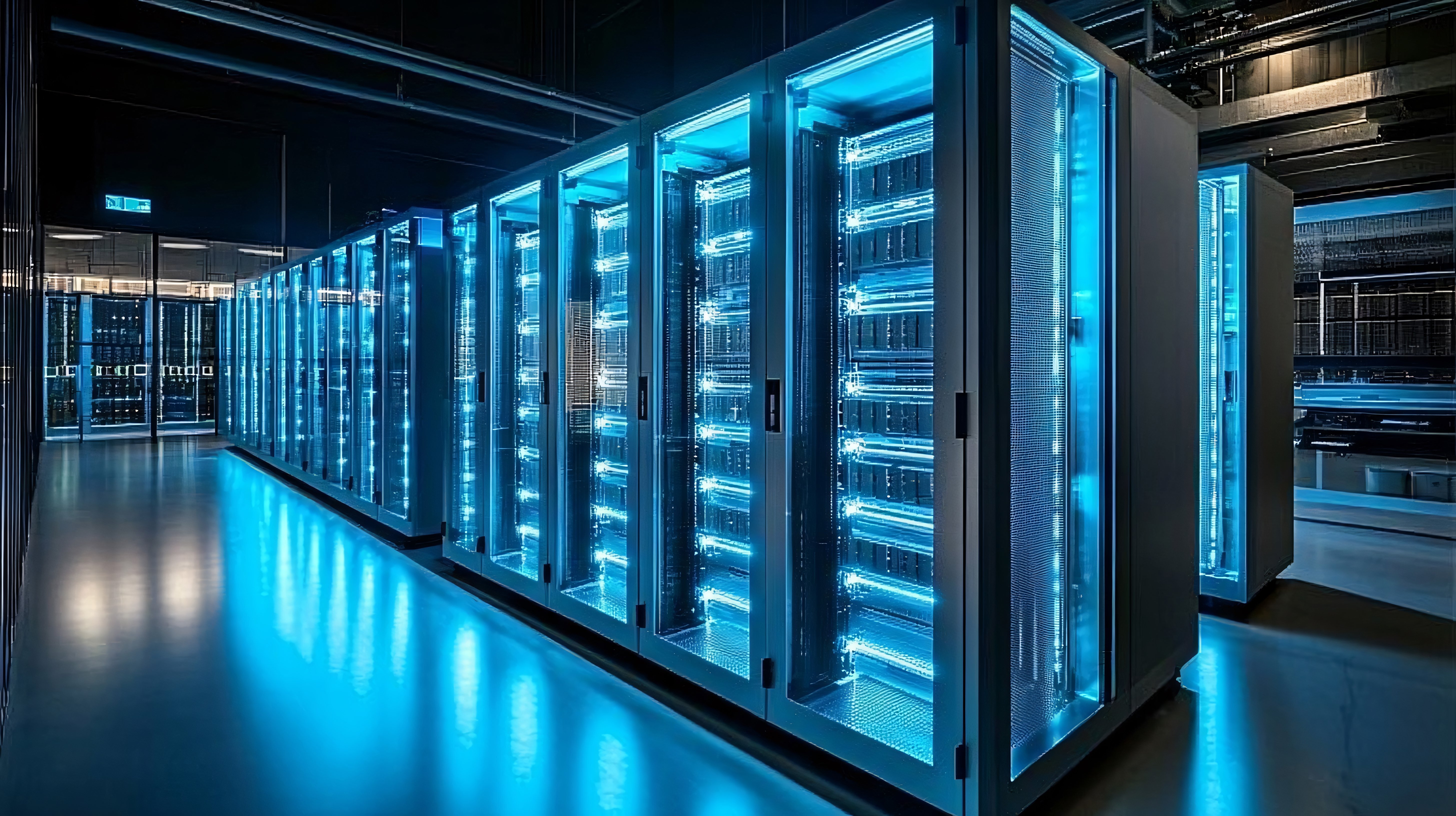 rack full of GPUs