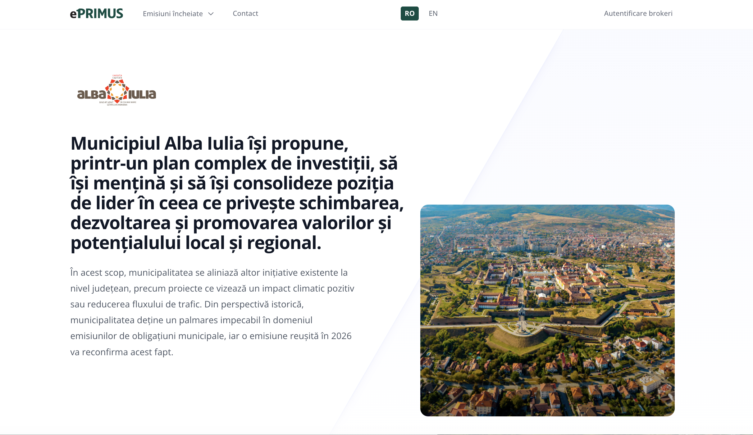 ePRIMUS introduce transparența în emisiunile de obligațiuni municipale